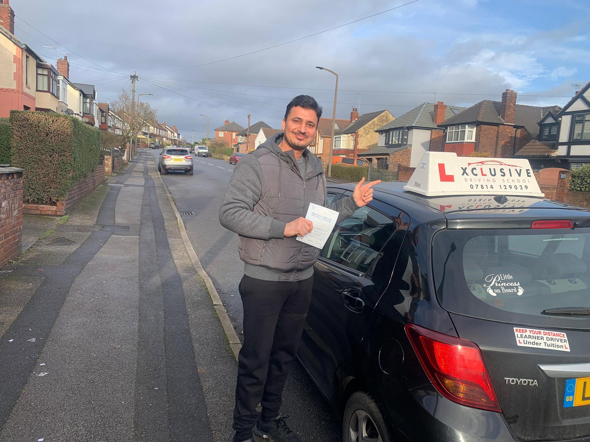 Xclusive Driving School learner pass 1