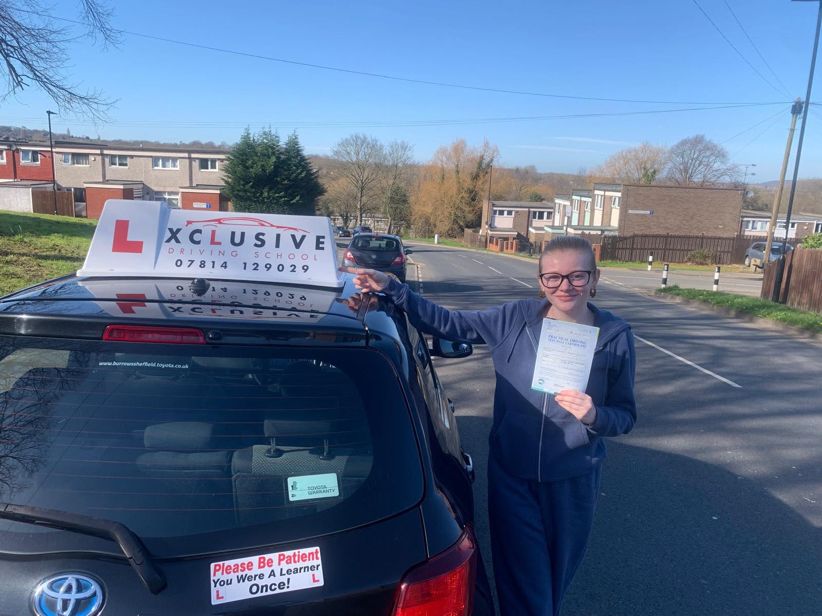 Xclusive Driving School learner pass 18